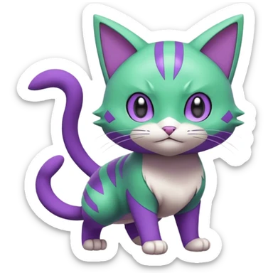 Meowscarada-Pokémon (full body) sticker