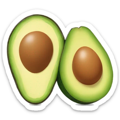 Egg and avocado sticker