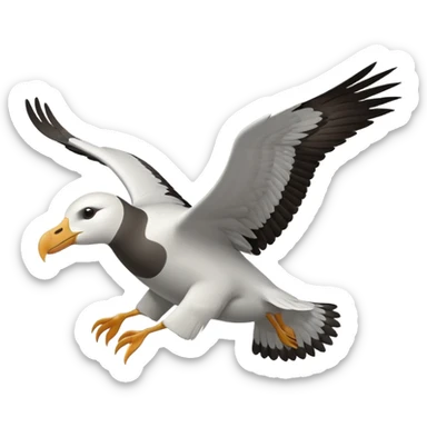 Albatross flying sticker