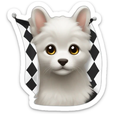 The flag of Brittany features ermines sticker