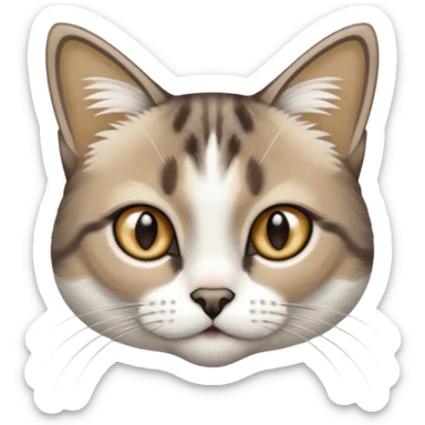 Snowshoe cat sticker