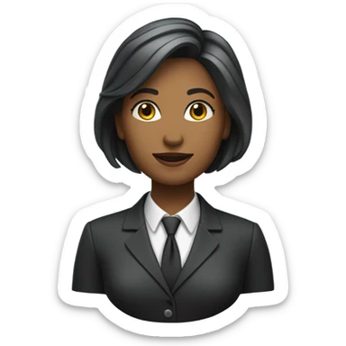 Female banker sticker