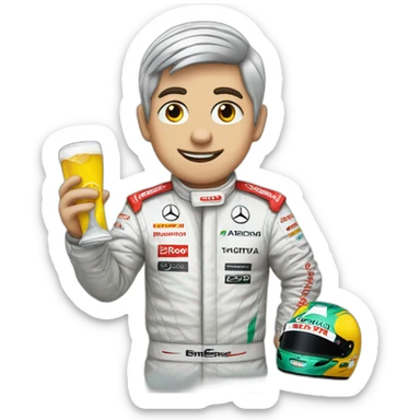 F1 Mercedes addicted  sticker