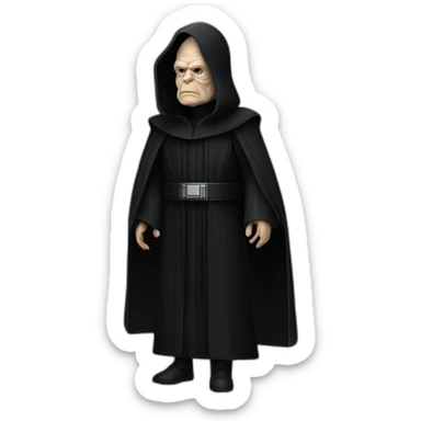 Emperor Shiev Palpatine (black hood, robe) Star Wars The return of the jedi sticker