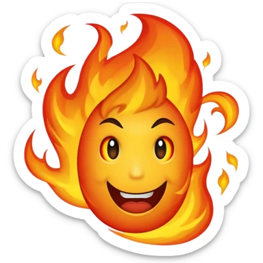 all Black fire sticker