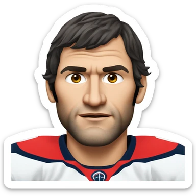Alexander Ovechkin Realistic seriously face sticker