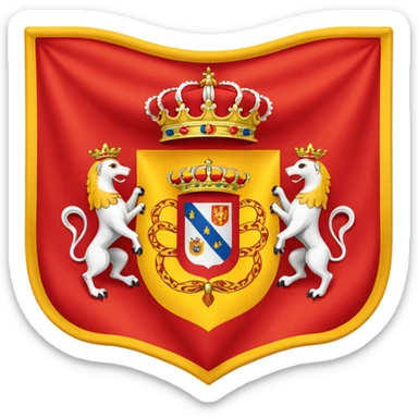 la bandera del imperio español sticker