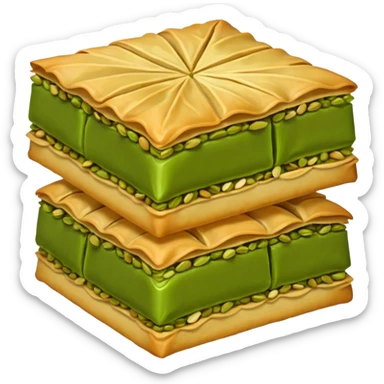 green baklava sticker