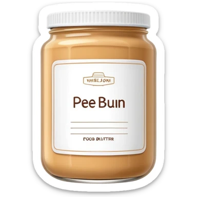 food jar like peanut butter with wireframe outline label, simple line drawing label, container with geometric line label sticker