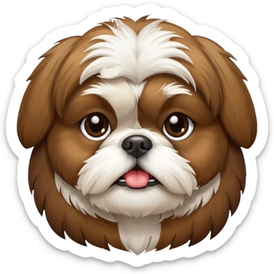 Shih Tzu dog poisoned sticker