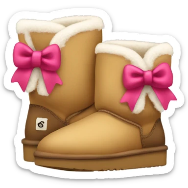 Uggs with bows  sticker