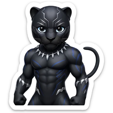 pantera negra sticker