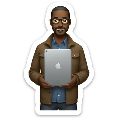 Designer with iPad  sticker