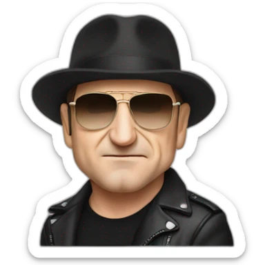 U2 Bono sticker