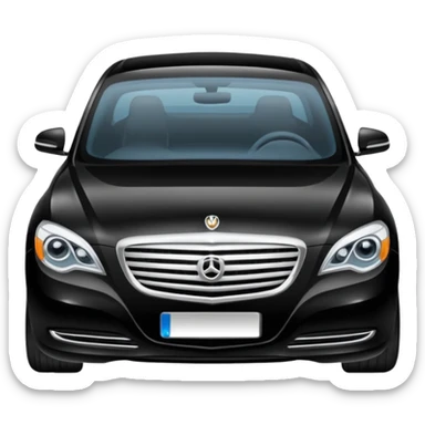 Crée-moi une voiture noire, berline, très classe La voiture  en long 2025classe S. sticker