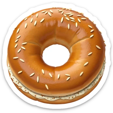 simit, Turkish sesame bagel sticker