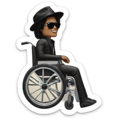 Micheal Jackson with handicap sticker