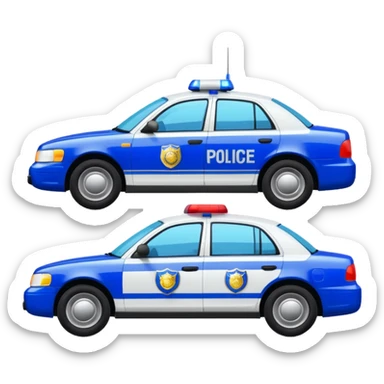 police car sticker