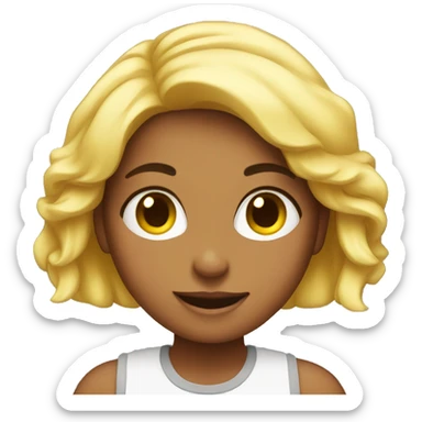 Healthy girl sticker