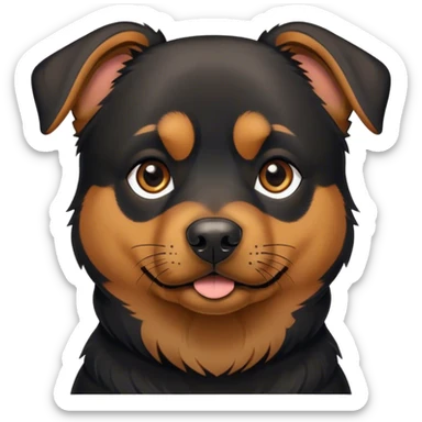 Rottweiler/German Shepard mix. sticker