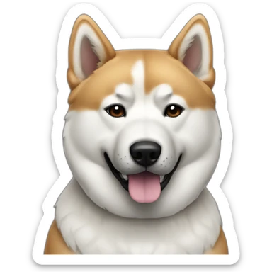 Akita inu noir sticker