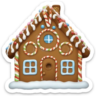 gingerbread house sticker