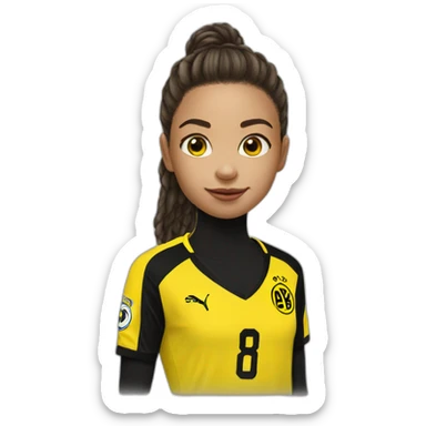 Girl with a bvb player sticker