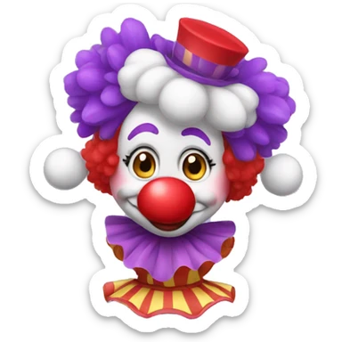 pomni the clown from TADC sticker