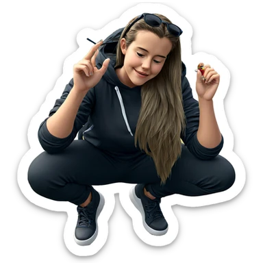 girl in sunglasses outdoors sticker