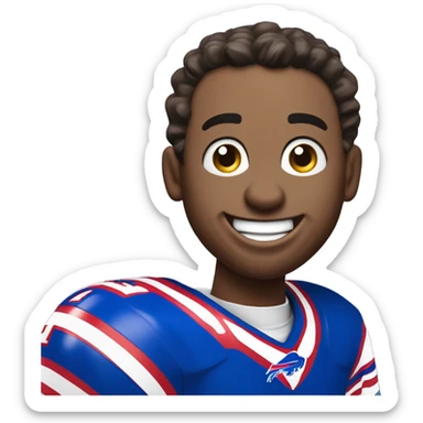 Happy buffalo bills fan sticker