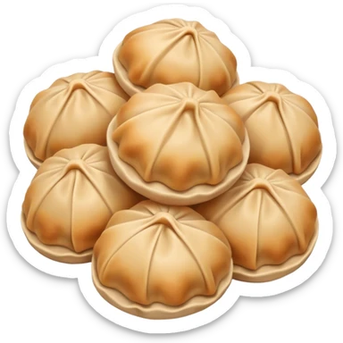 a handful buuz Mongolian dumpling  sticker