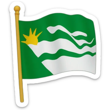 Azad kashmir flag sticker