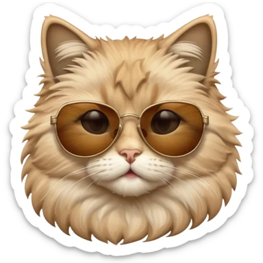 Cat wearing sunglasses mashallah 🥰 sticker