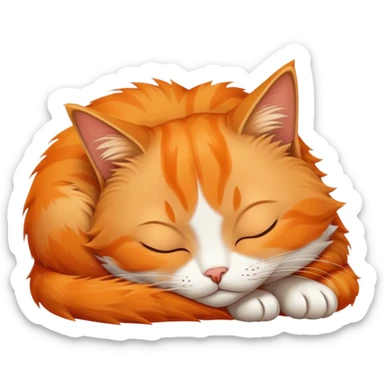 Cat sleeping  sticker