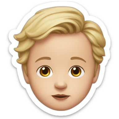 baby Wes Anderson sticker