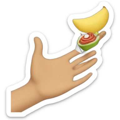 chica con abanico en la mano sticker