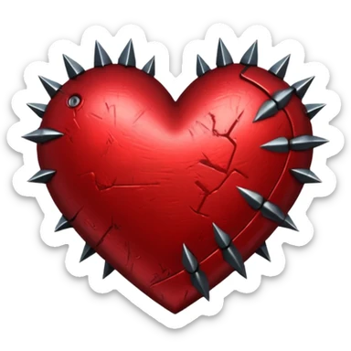 punk heart sticker