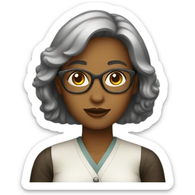 female art researcher sticker