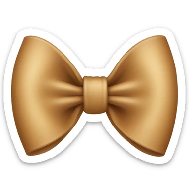 Light Brown bow  sticker