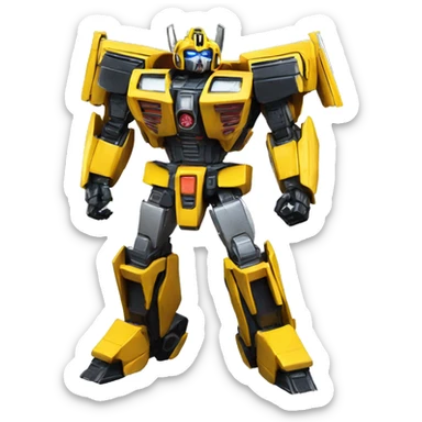 Transformers g1 Bumblebee happy  sticker