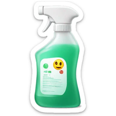 disinfectant sticker