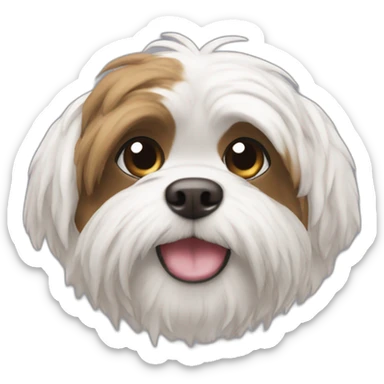 Shitzu qui rigole sticker