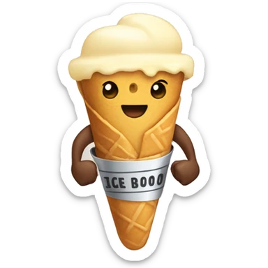 Burritos and ice cream and dumbbells sticker