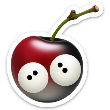 Two 8 ball cherries sticker