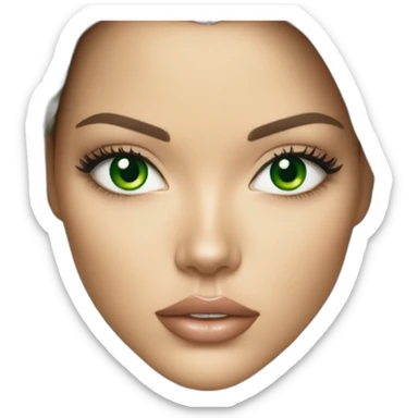adriana lima green eyes sticker
