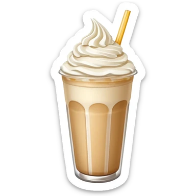 Aesthetic vanilla frappe sticker