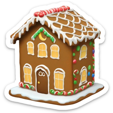 Gingerbread ྀིྀི house  sticker