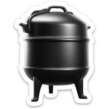 black cast iron boiler sticker