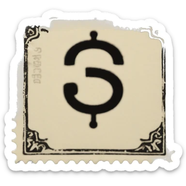 A singular Stamp is a small piece of paper or adhesive material used as evidence of payment for postage, often decorative sticker