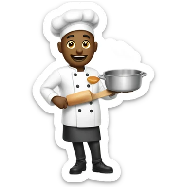 Emoji chef cooking up more emojis sticker